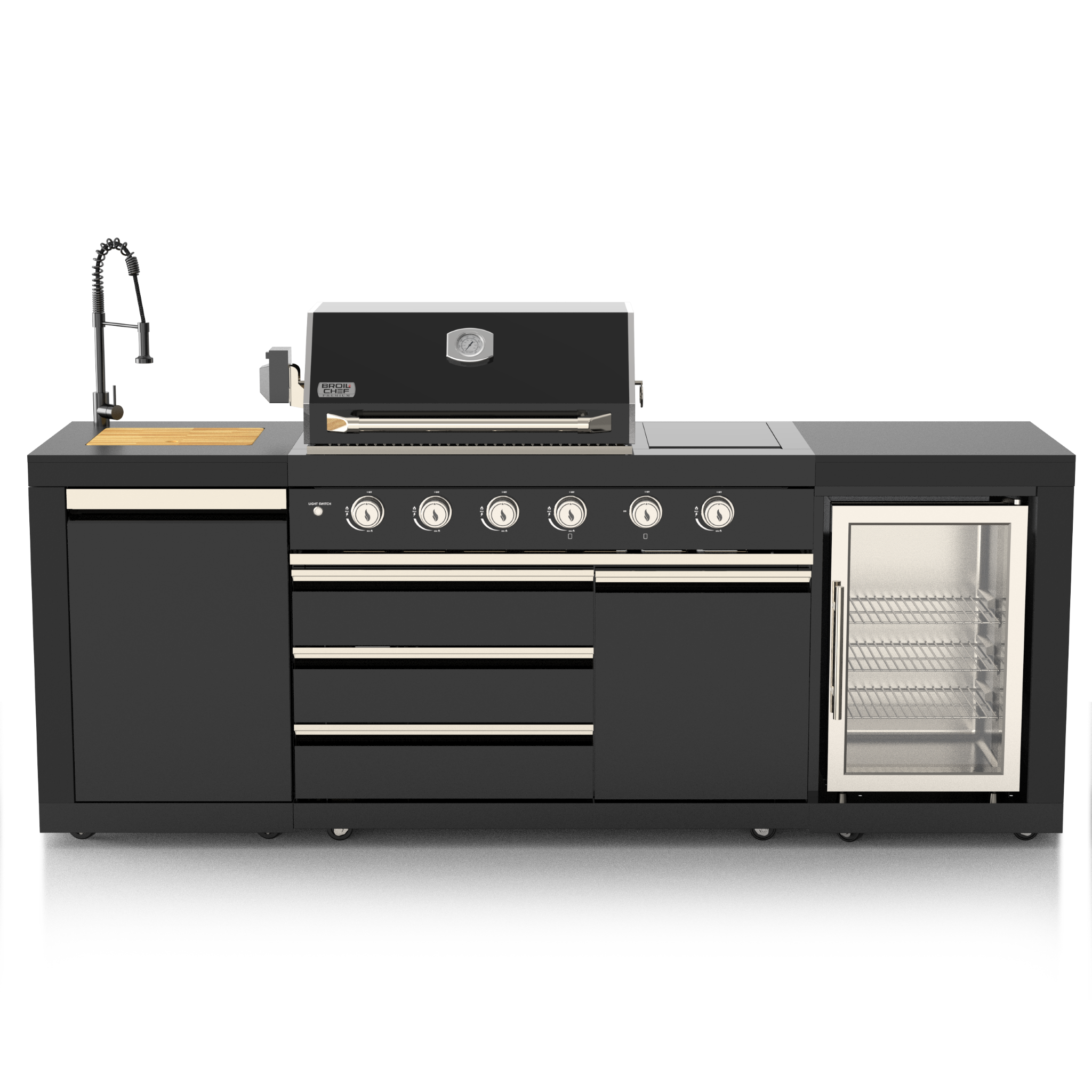 stainless steel outdoor kitchen island