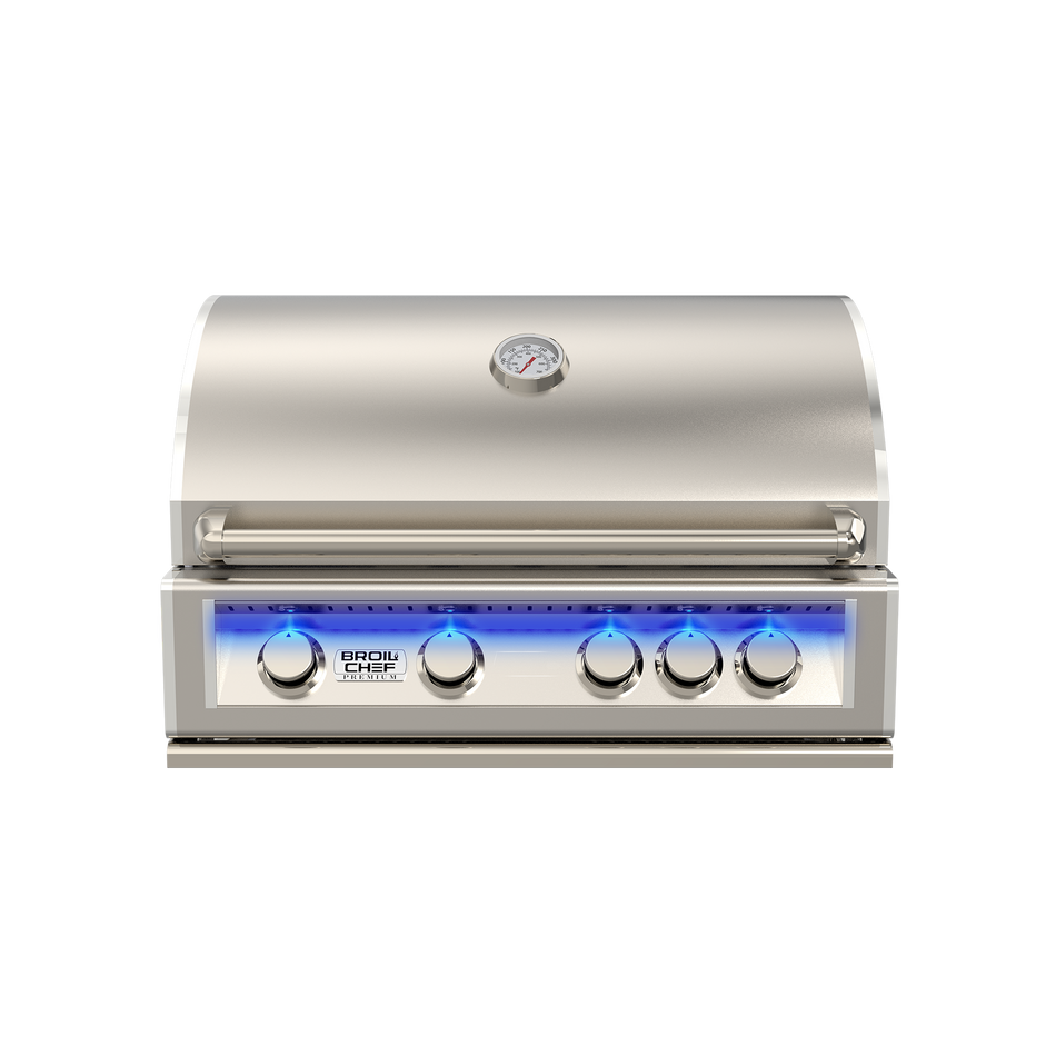 32 inch 4+1 Burner Premium Built-in Gas Grill with round lid economic type BCP-500R