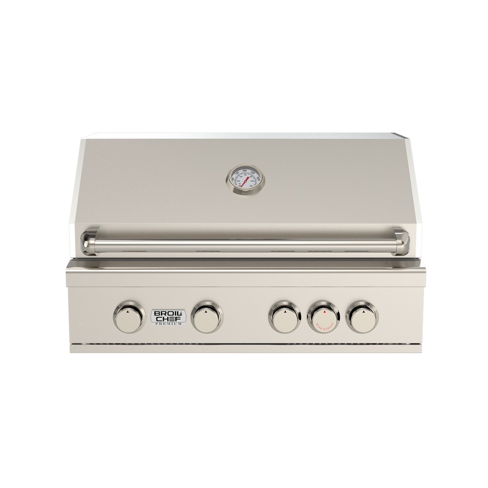 32 inch 4+1 Burner Built-in Gas Grills with square lid economic type BCP-500