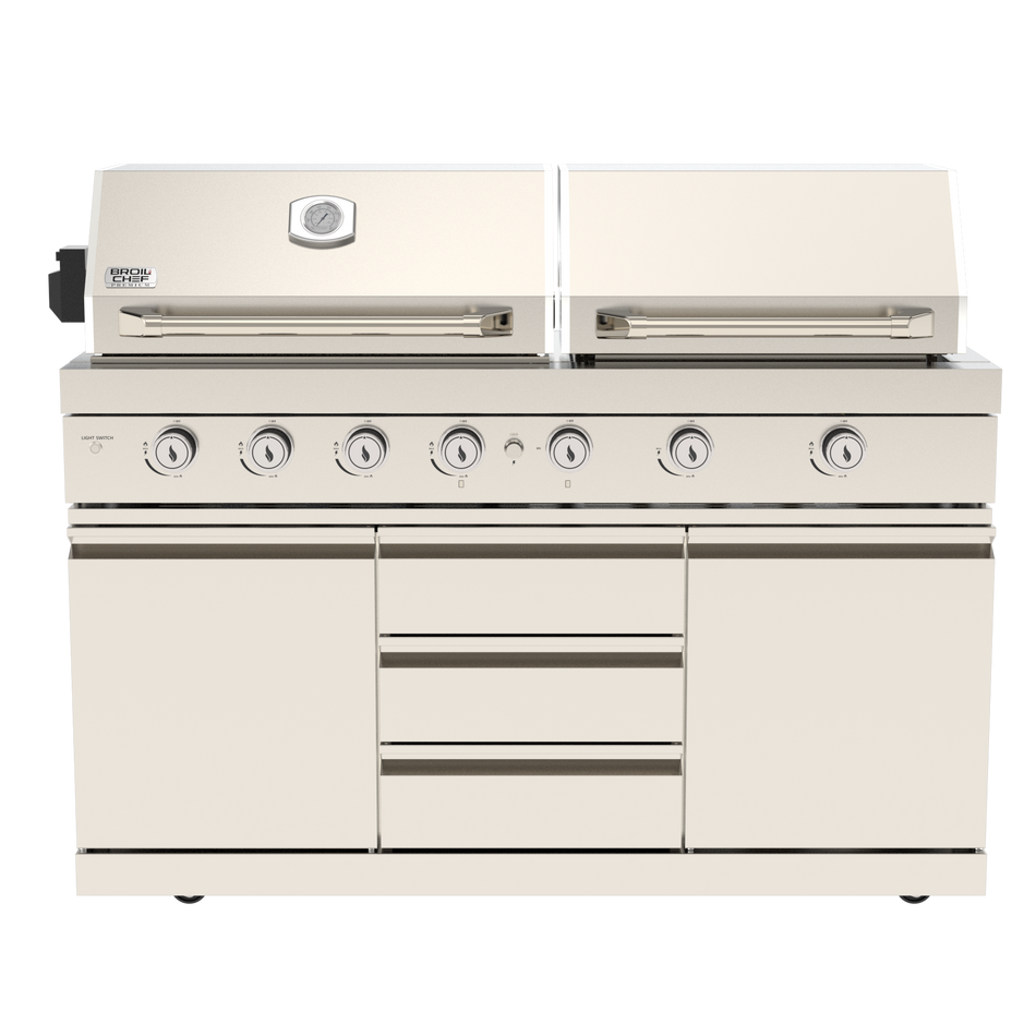 BroilChef Grill & Griddle Module | Yosemite Outdoor Kitchen -  Stainless Steel | BC-GS421PHS