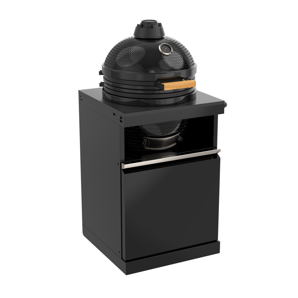BroilChef Kamado Grill Module | Yosemite Outdoor Kitchen - Black  Stainless Steel | BC-K18B
