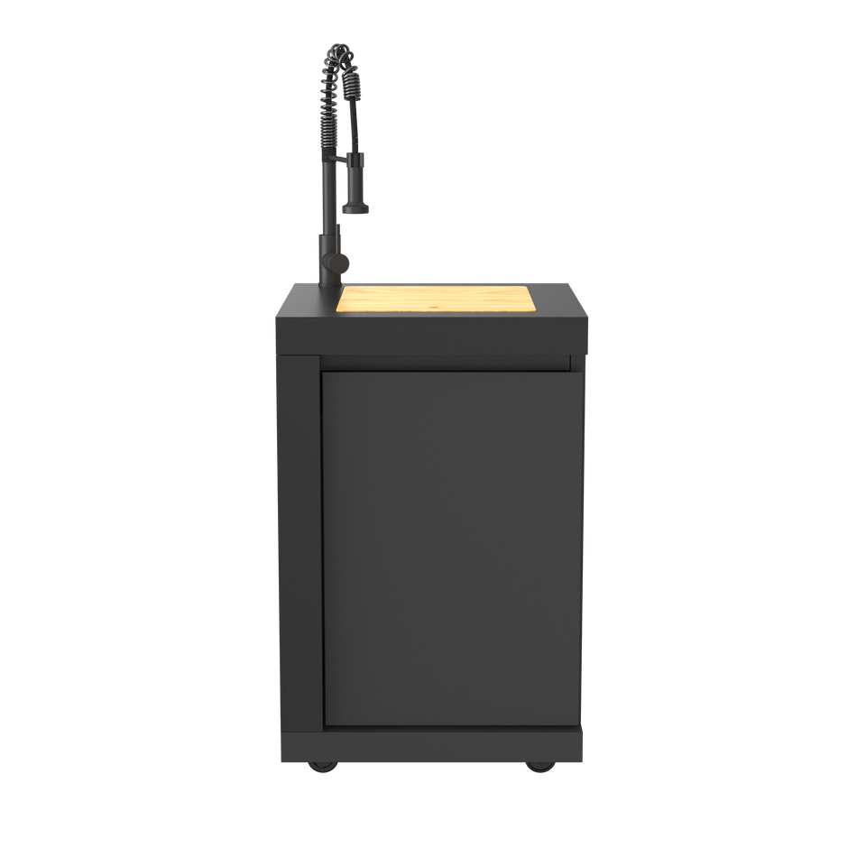 BroilChef Yosemite Prep & Entertainment Module with Sink - Black Stainless Steel Outdoor Kitchen | BC-SB