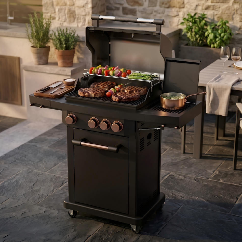 Cast aluminum - freestanding -gas grill（）